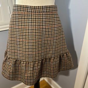 J.Crew plaid mini skirt